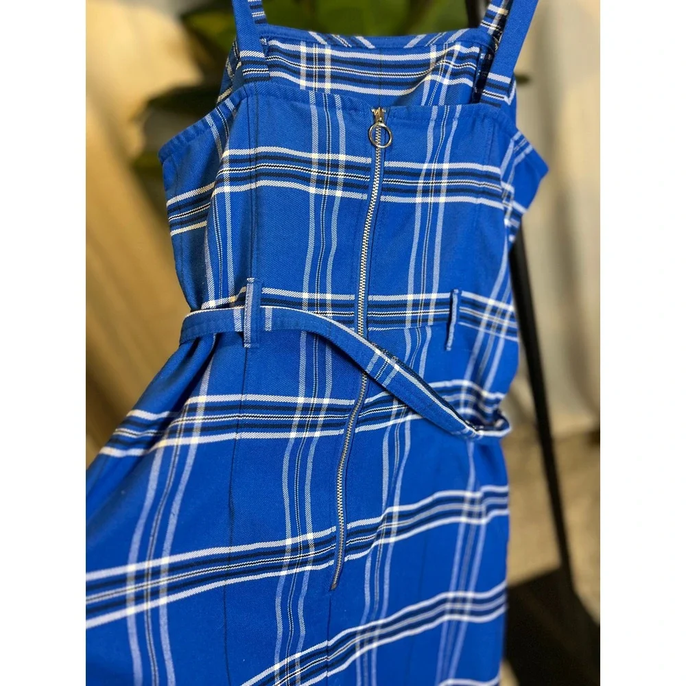 Justice blue plaid